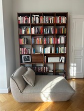 FRIDAY Deep Seat Longchair, Chaiselongue, mit Kissen, beige, 150x105x72