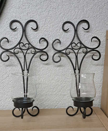 Wandkerzenhalter aus metall - wandkerzenhalter,