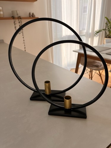 Kerzenständer set schwarz - kerzenständer,