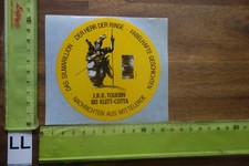 Alter Aufkleber Bücherei Buch J.R.R. Tolkien KLETT-COTTA Herr der Ringe