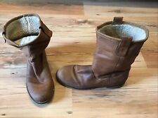 Hanna White Schuhe, Stiefeletten, Boots, Stiefel Gr. 40 braun gefüttert !!!
