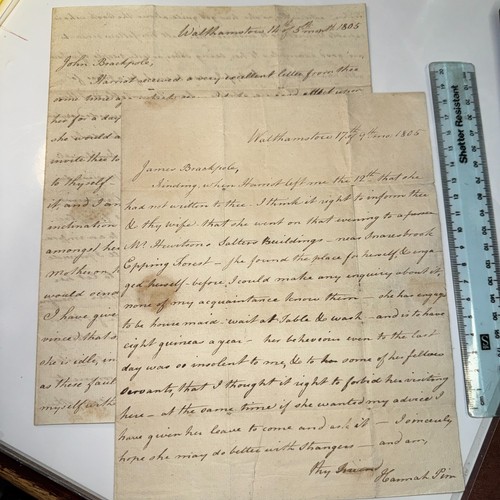 Hannah pim letters 1805 - 2,