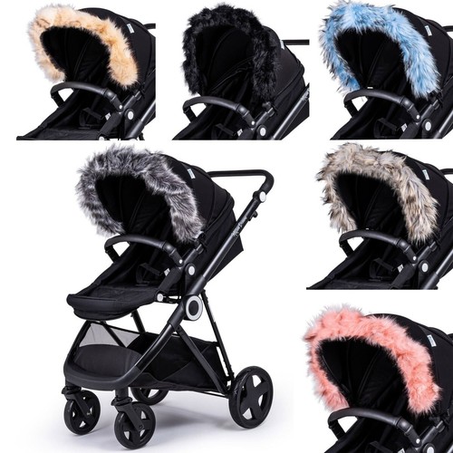 Kinderwagen fellkapuze besatz - fellkapuze,
