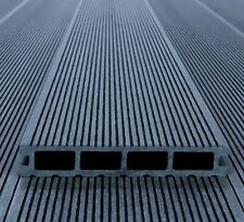 WPC Terrassendiele Hohldiele 24x146 mm Grau Holz Dielen Terrassen Balkon, Muster