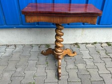 ANTIKER SPIELTISCH BEISTELLTISCH LOUIS PHILIPPE UM 1860 MAHAGONI