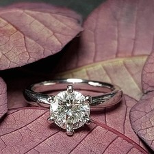 Rund diamant solitär - 2,