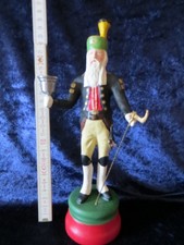 (2) Steiger Bergmann Erzgebirge Figur für Weihnachtsberg, Paradiesgarten.....