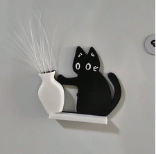 Schwarze Katze Vase