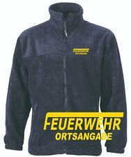 Feuerwehr Fleece Jacke Brust