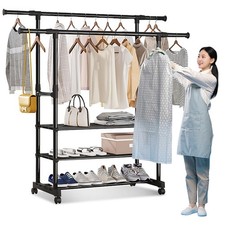 Doppel Kleiderständer auf