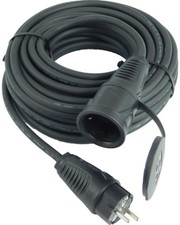 Schuko Verlängerungskabel Gummikabel 3x1,5 1,5/3/5/10/15/20m IP54 aussen innen 
