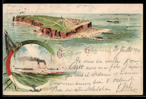 Lithographie helgoland - lithographie,