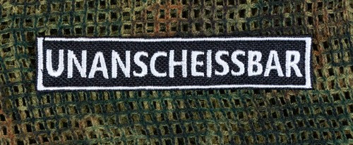 Klettpatch unanscheissbar - klettpatch:, "unanscheissbar"