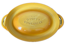 Le Creuset La Doufeu Cousances Preloved Gelb Oval 32 cm 7,2 L Bräter Schmortopf