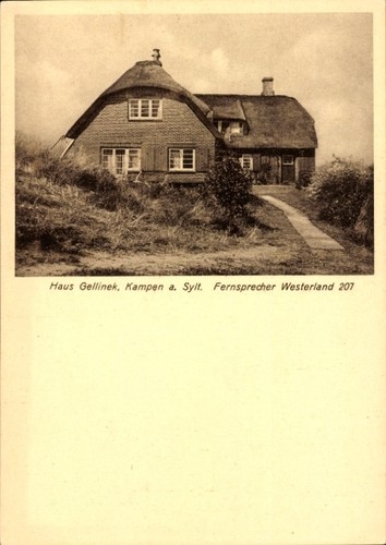 Kampen auf sylt - ak,