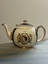 Rare Queen Elizabeth II Coronation 1953 British Teapot Ringtons LTD Collectible