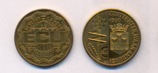 Medaille NL 1 ECU 1990  Messing  Zoetermeer  Europawoche