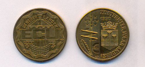 Medaille ecu 1990 - medaille,