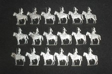 Zinnfiguren, Flachfiguren,  Frankreich 1804/15, Kürassiere im Halt , Blank!