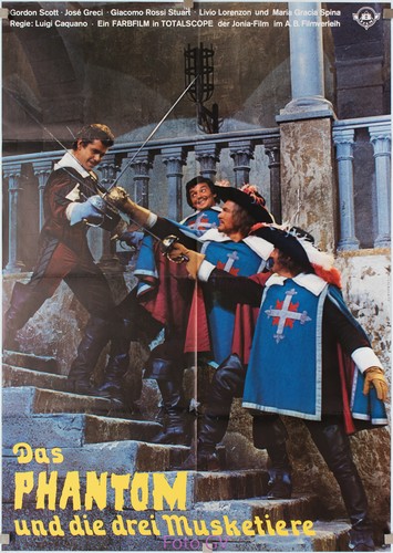 Plakat phantom und die drei - und,