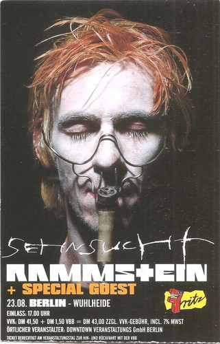 Rammstein sehnsucht tour - rammstein,