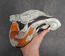 bemalter Stein/ handbemalt/ Koi-Karpfen, Skulptur, Dekoration, Geschenk
