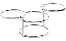 Haku Couchtisch Chrom Glas