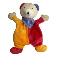 2x Paradise Toys Lidl Teddybär plüsch Bunte Arme Schmusetuch Kuscheltuch Rassel