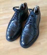 Antica Cuoieria Budapester Full Brougue Derby 40,5 Leder Black Buisseness Top