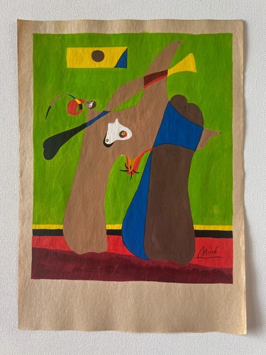 Joan miro zeichnung auf papier - zeichnung,