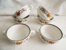 6 Suppentassen Eschenbach CERANOVA Asiatische Blüte - roter Stempel