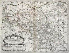 Grafschaft Mark Original Kupferstich Landkarte Sanson Jaillot 1700 2