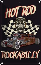 Blechschild 18x12 cm Auto hot