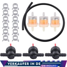 Universal Inline Benzinhahn 6mm Ein/Aus Kunststoff Benzinhahn für 1/4 Schlauch