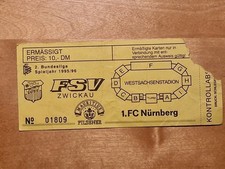 Sammlerticket FSV ZWICKAU 1.FC