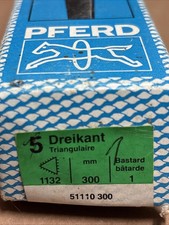 PFERD Dreikantfeile 300mm + Flach Feile Neuwertig
