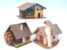 Faller N -  Kapelle 234 kleine Mühle Nr. 81 Almhaus Nr.  44 - 60er Jahre RARITÄT