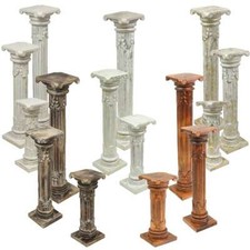 Säule Antik Blumensäule Dekosäule Blumenständer Holz 3 Größen & viele Farben