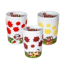 Dr. Oetker PAULA Becher / Tasse / Sammelbecher Porzellan Kuh-Motiv / wie neu!