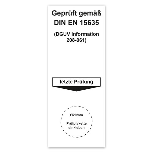 Grundplakette geprüft gemäß - grundplakette,