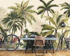 Fototapete Palmen Exotisch Wald Wohnzimmer VLIES TAPETE XXL + KLEISTER 355