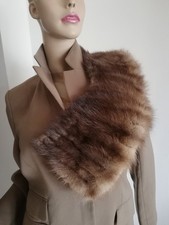Pelzkragen Stola Nerz? Echtfell Kragen  Modetrends Winter Länge 56 cm Breite  15