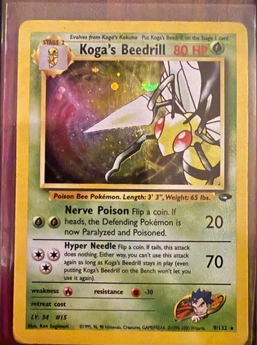Pokémon tcg koga beedrill - pokémon, koga's