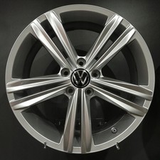 1x Alufelge 18 Zoll 7.0" 5x112 43ET Glanz Silber 5NA601025N VW Rim Wheel
