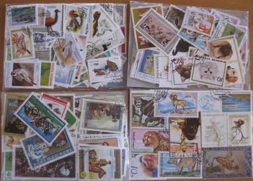 500 verschiedene briefmarken - verschiedene,
