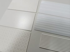 Strukturplatte Treppenplatte 2x Treppe Bodenbelag Modellbau H0 Architektur