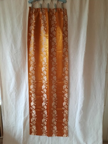 Paar gold damast gardinen - damast,