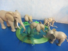 5x Elefanten Familie Wasserstelle v Tiere zu 4826 Safari Lodge Playmobil 7182
