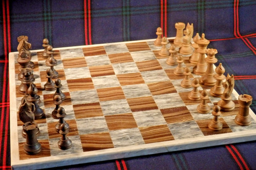 Ein altes vintage - altes, schachspiel