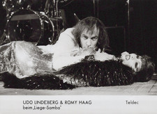 Udo Lindenberg Romy Haag Foto Schwarz und Weiß Original Press Promo Circa 1990's